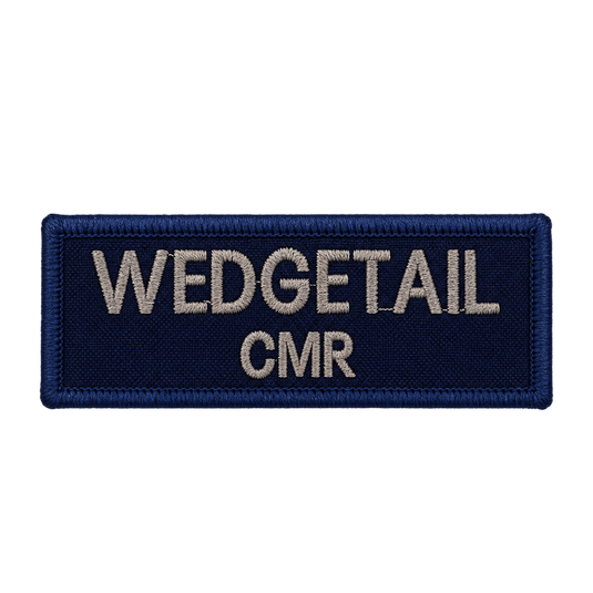 Custom Embroidered Police First Responder ILAV Style Name Tag 80 x 30 mm 2 Line