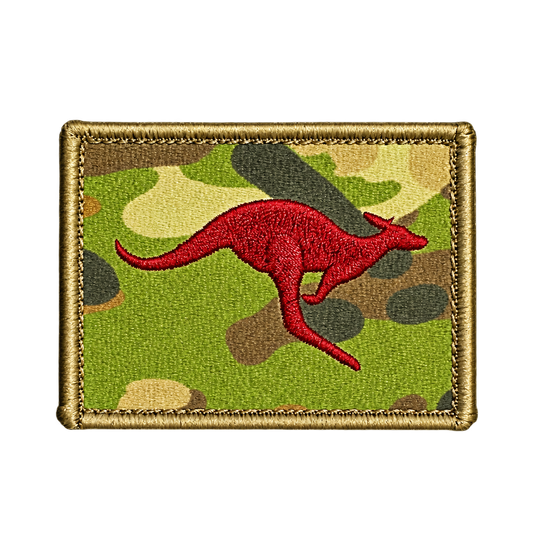 Skippy Kangaroo Patch Military Patch Insignia Red