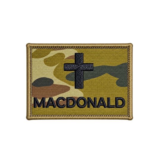 Custom Embroidered Personalised Name Patch Chaplain AMCU