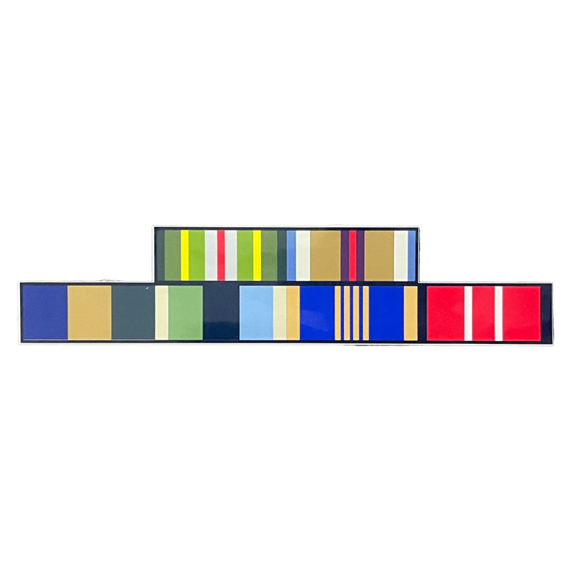 Load image into Gallery viewer, Custom Ribbon Bar Patch Sticker 1 Ribbon to 8 Ribbon - Cadetshop
