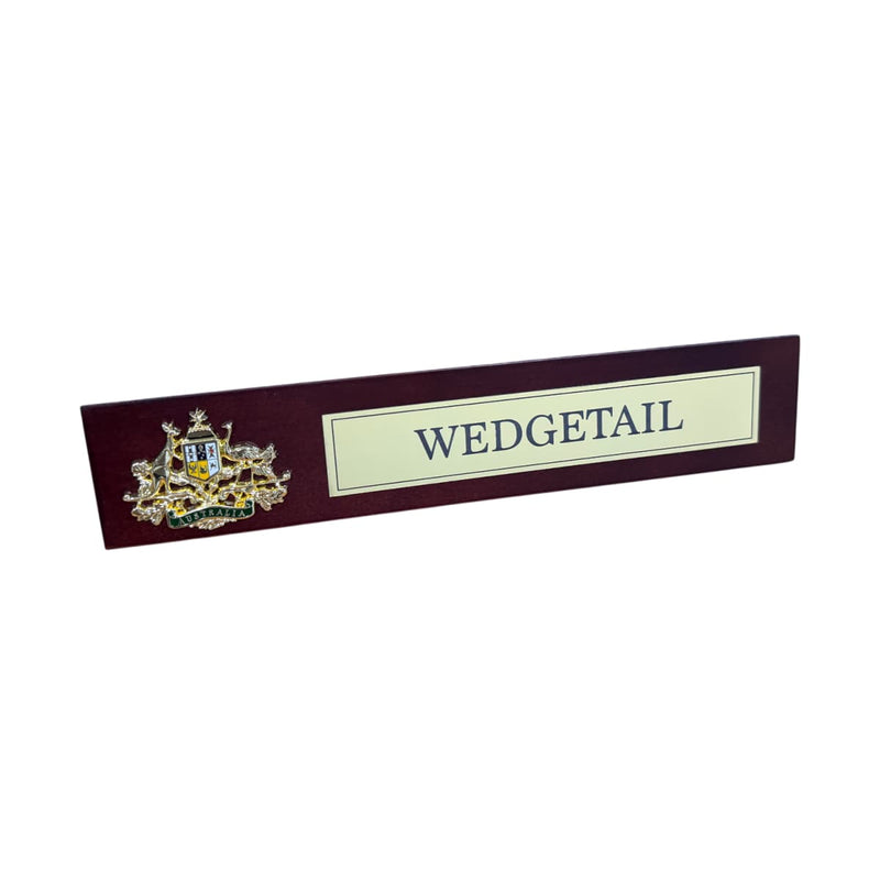 Load image into Gallery viewer, Custom Desk Wedge Australian Coat of Arms
