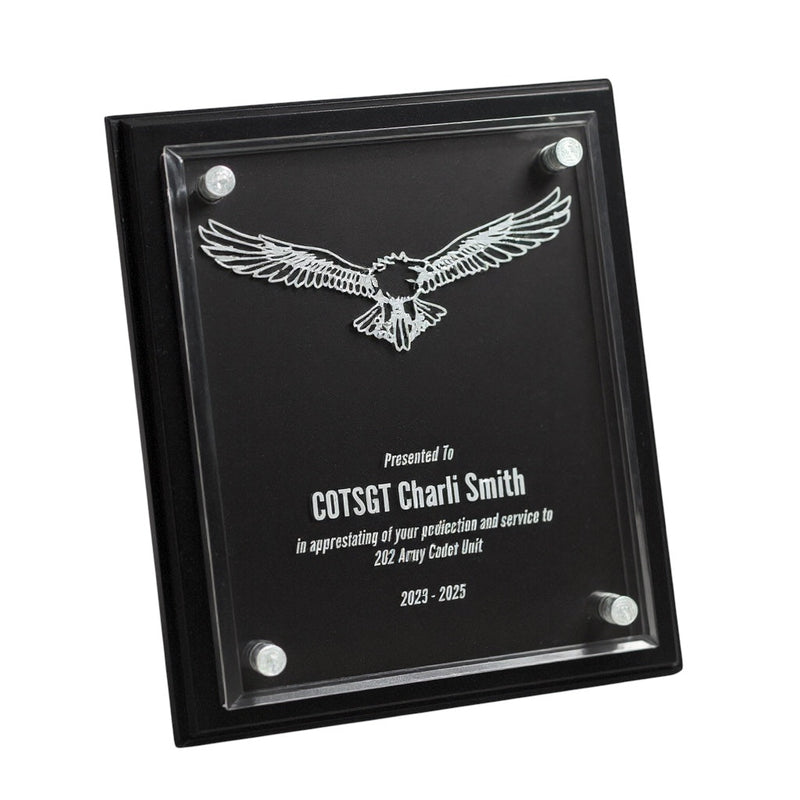 Load image into Gallery viewer, Custom Presentation Plaque Leadership Eagle Acrylic
