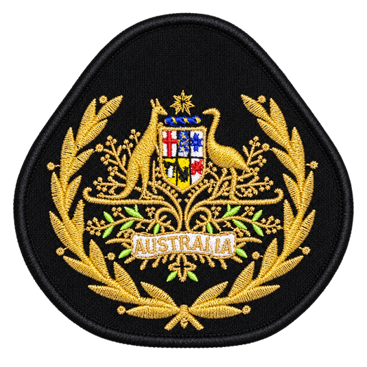 Australian Navy Australian Commonwealth Coat of Arms on Black Warrant Officer of the Navy - Cadetshop