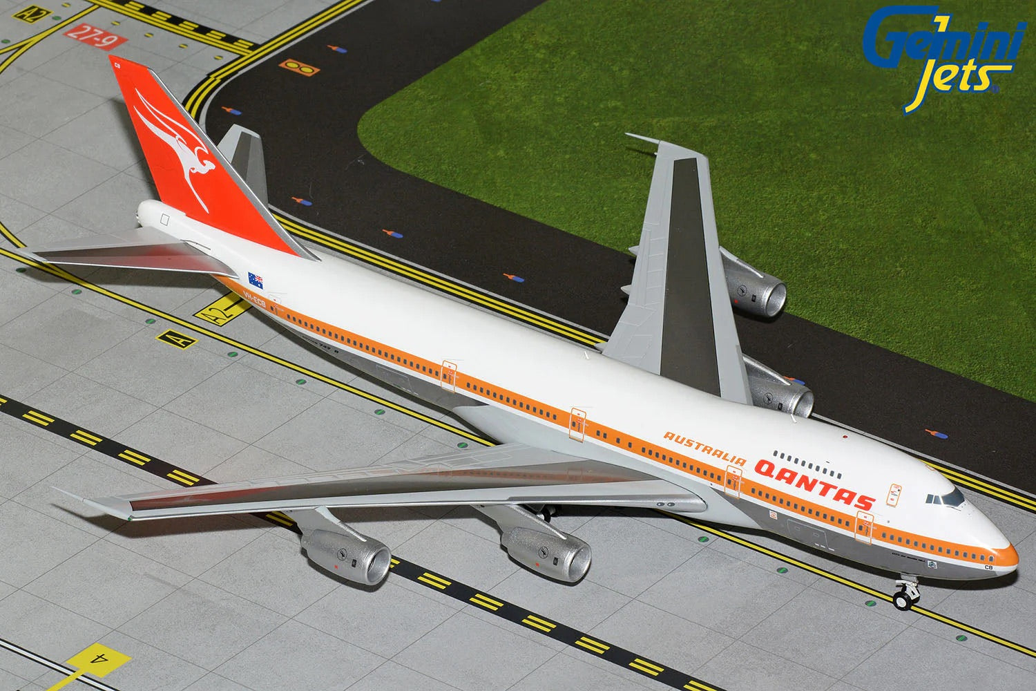 QANTAS B747-200B Die Cast Model 1:200 Scale – Wedgetail Tactical