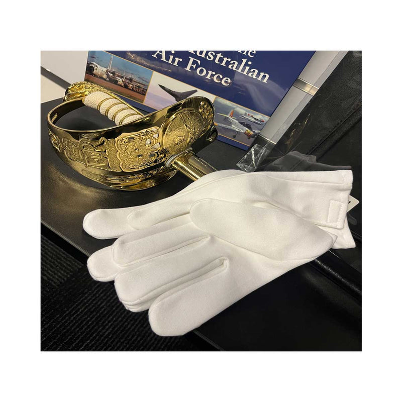 Load image into Gallery viewer, Cotton Formal Military Ceremonial Gloves with Velcro - Cadetshop
