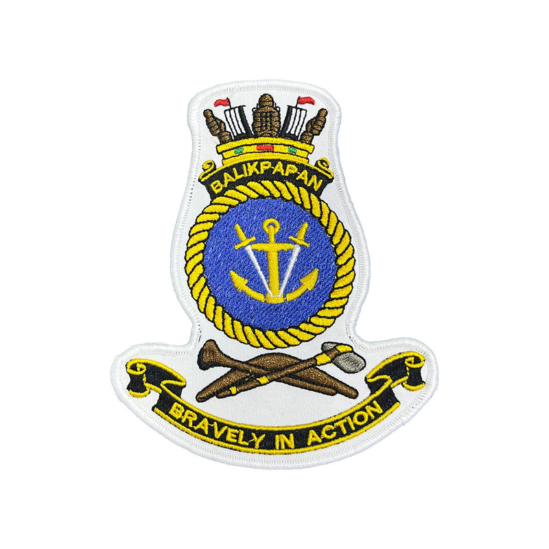 Load image into Gallery viewer, HMAS Balikpapan Ships Crest Patch Navy - Cadetshop
