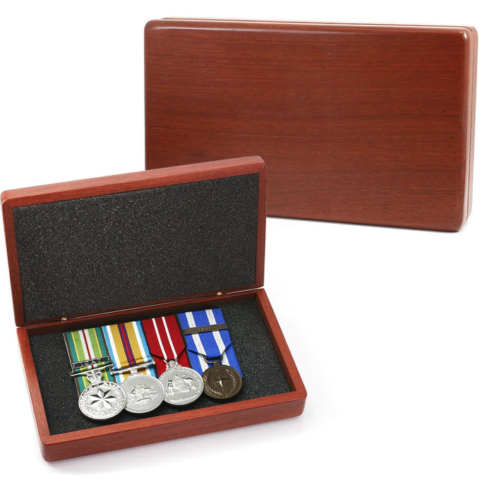 Medal Display Box Jarrah Timber