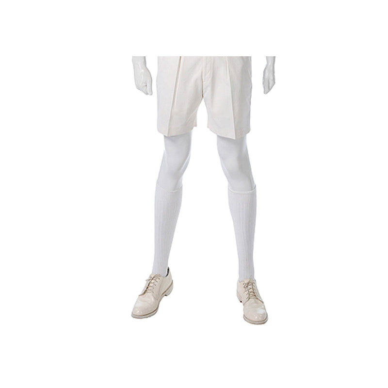 Load image into Gallery viewer, Elastic Long Sock Calf Gaiter White Navy
