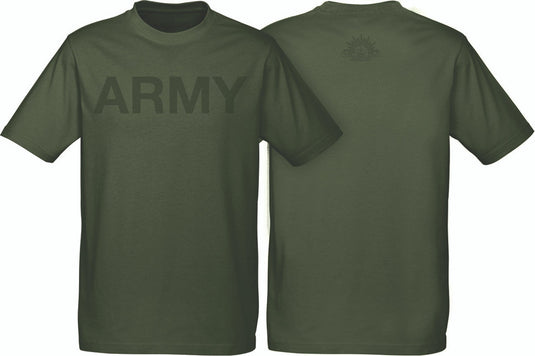 Army Cotton T-Shirt Army Green - Cadetshop