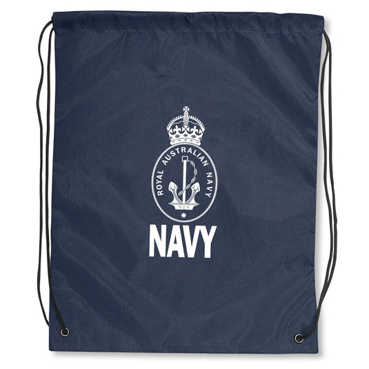 Navy Drawstring Backpack