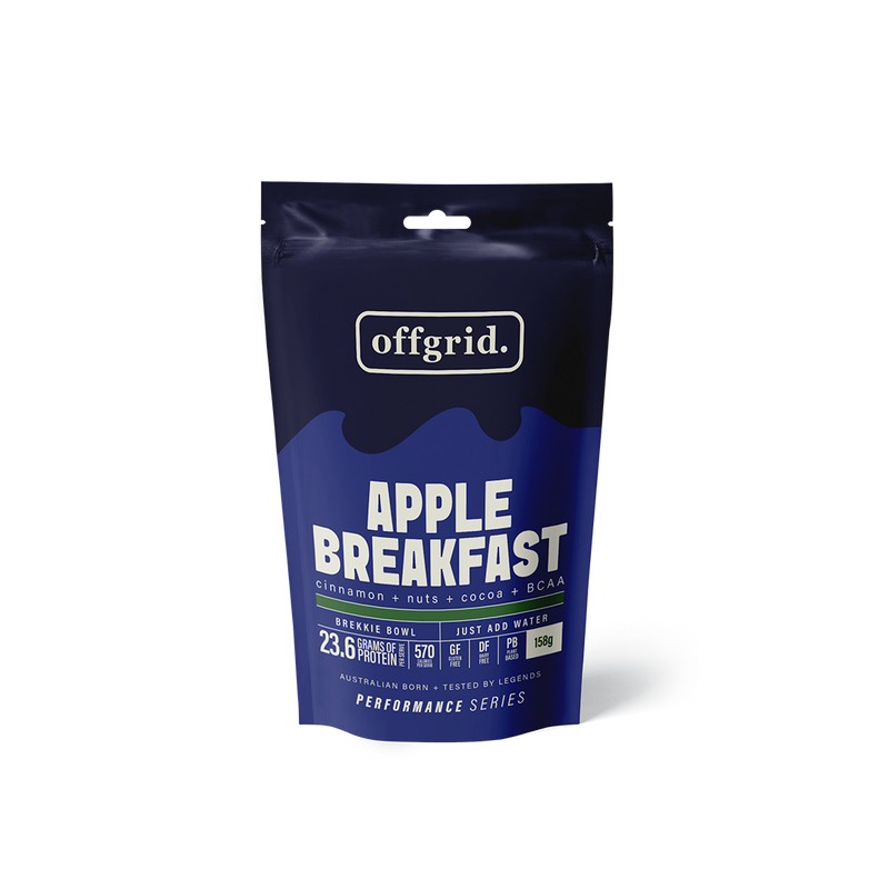 Load image into Gallery viewer, Rations Meal Ready to Eat Single Serve MRE Offgrid Performance Series Breakfast Bowl Apple Coconut
