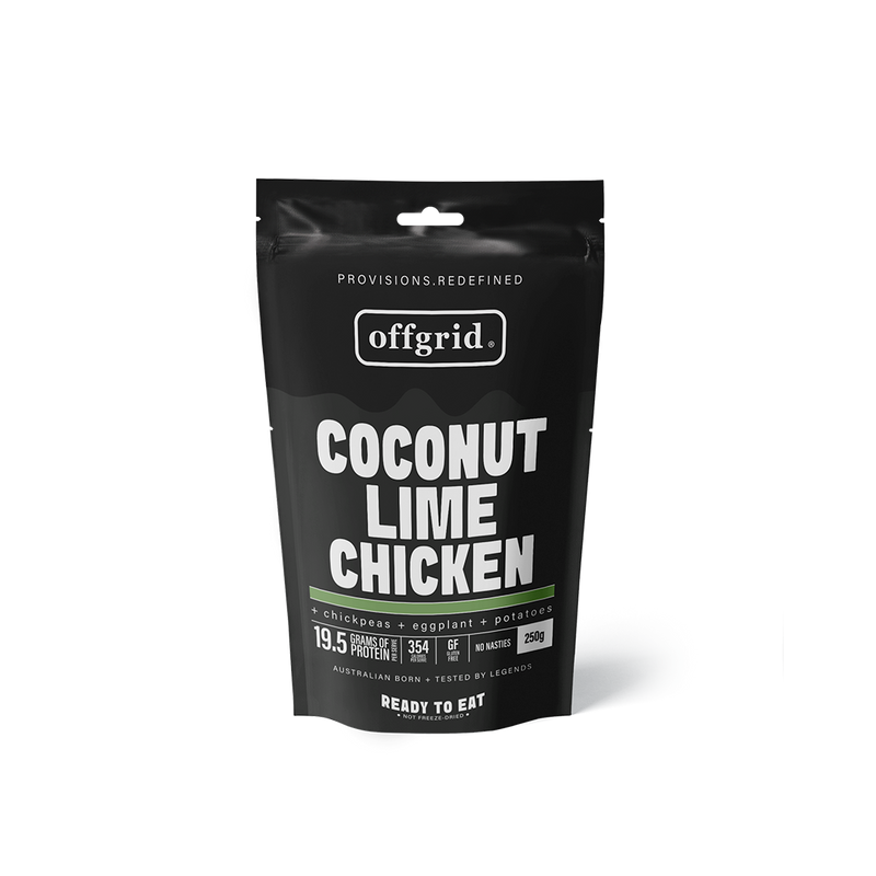 Load image into Gallery viewer, Rations Meal Ready to Eat Single Serve MRE Offgrid Coconut Lime Chicken
