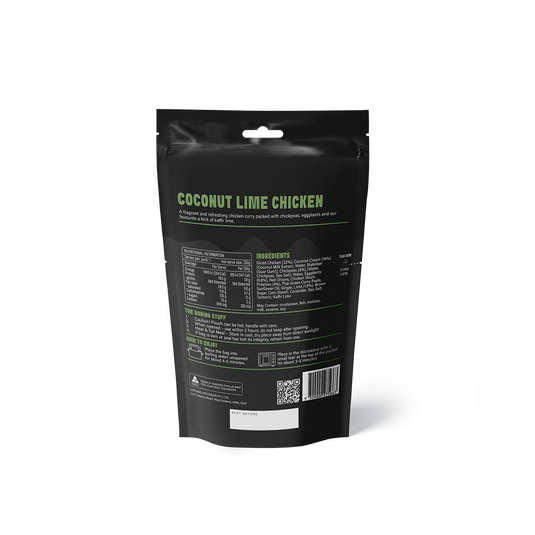 Rations Meal Ready to Eat Single Serve MRE Offgrid Coconut Lime Chicken