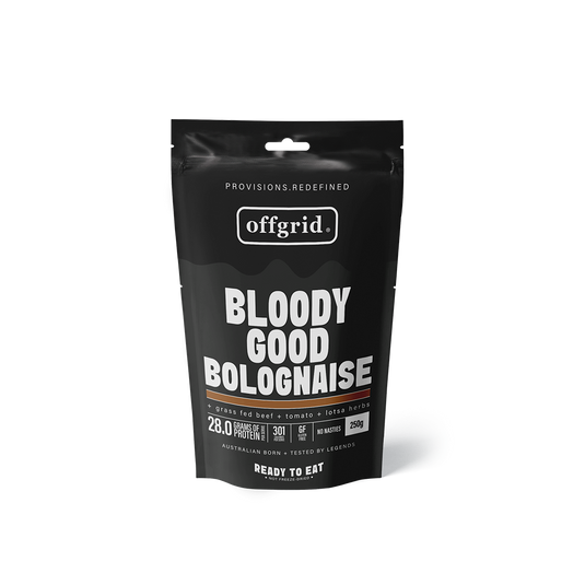 Rations Meal Ready to Eat Single Serve MRE Offgrid Bloody Good Bolognaise