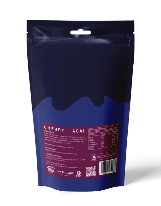 Rations Meal Ready to Eat Single Serve MRE Offgrid Performance Series Breakfast Bowl Cherry Acai