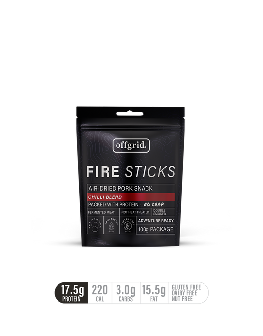 Rations Meal Ready to Eat Single Serve MRE Offgrid Fires Sticks Chilli