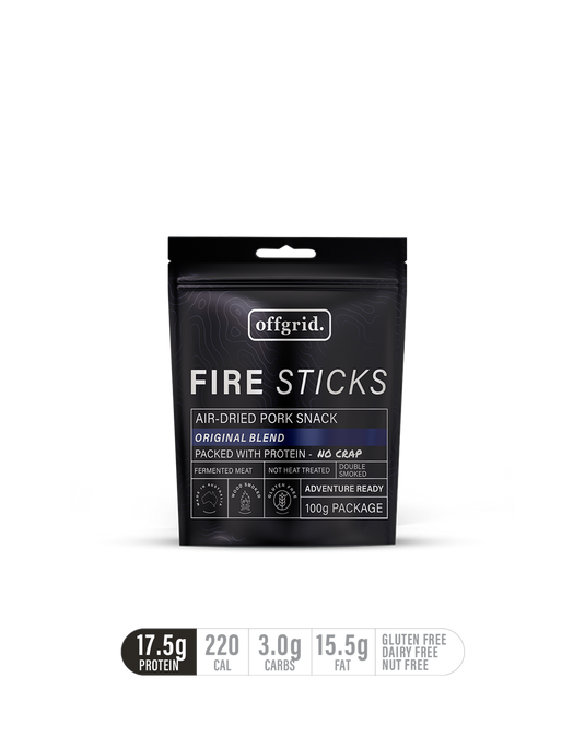 Rations Meal Ready to Eat Single Serve MRE Offgrid Fires Sticks Wood Smoked