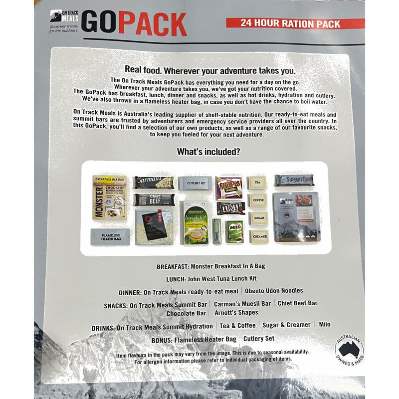 Load image into Gallery viewer, On Track Ration Pack - Mild Chilli Con Carne - Military Army 24hr Ration Pack MRE - Cadetshop
