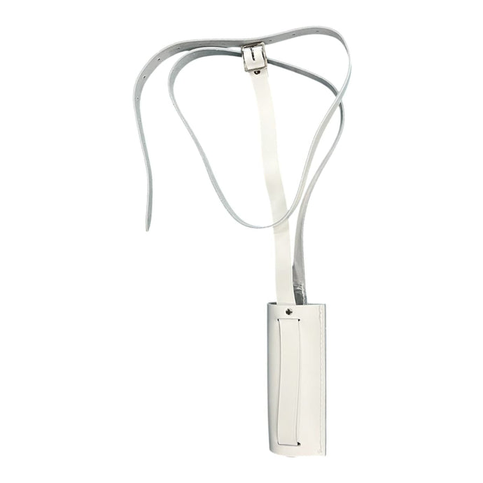 Banner Flag Carry Strap and Bucket White Leather