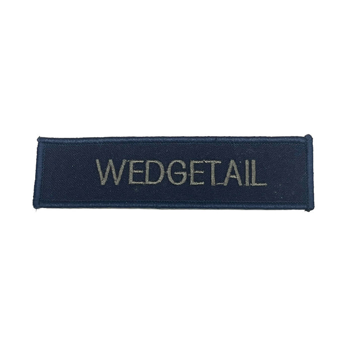 Custom Embroidered Police Name Tag Subdued on Blue 100x25 - Cadetshop