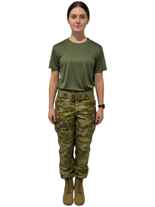Quick Dry Olive 4 Way Stretch with Hook and Loop Shoulder Patch
