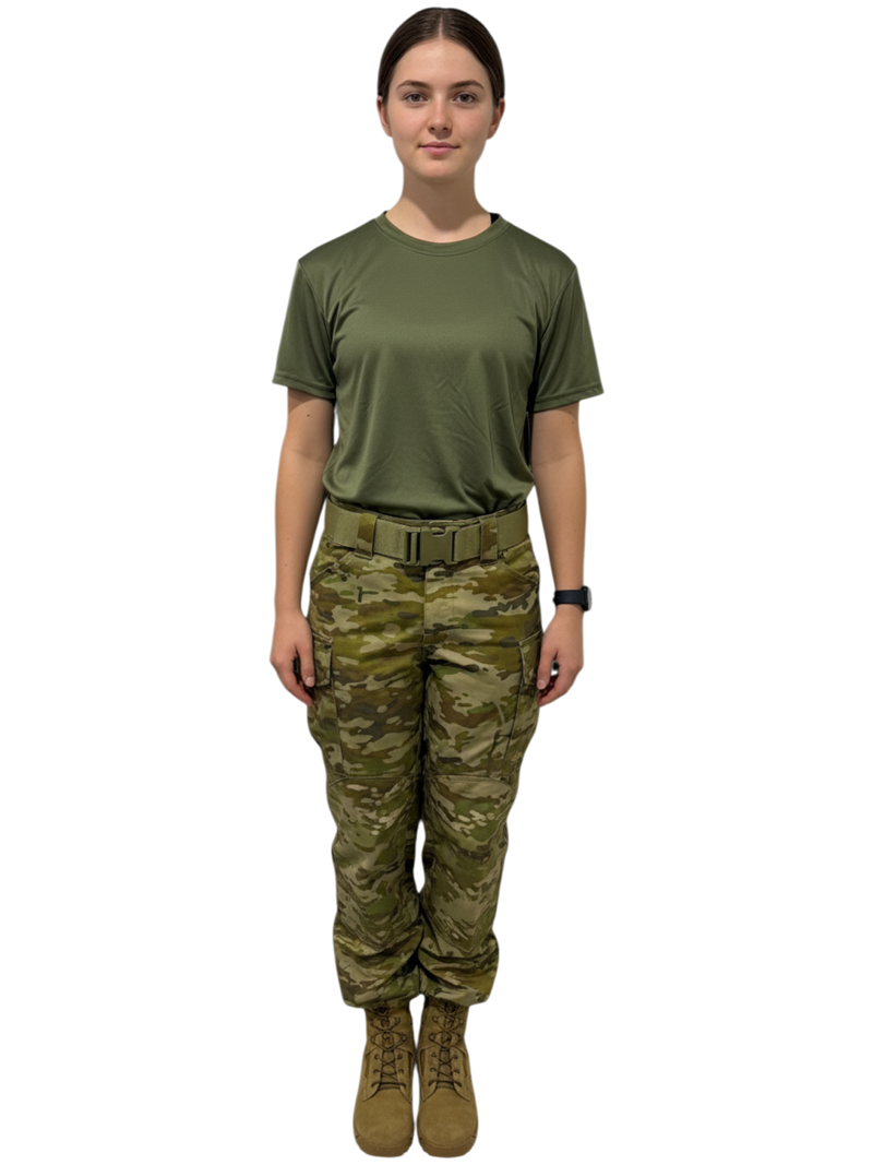 Load image into Gallery viewer, Quick Dry Olive 4 Way Stretch with Hook and Loop Shoulder Patch

