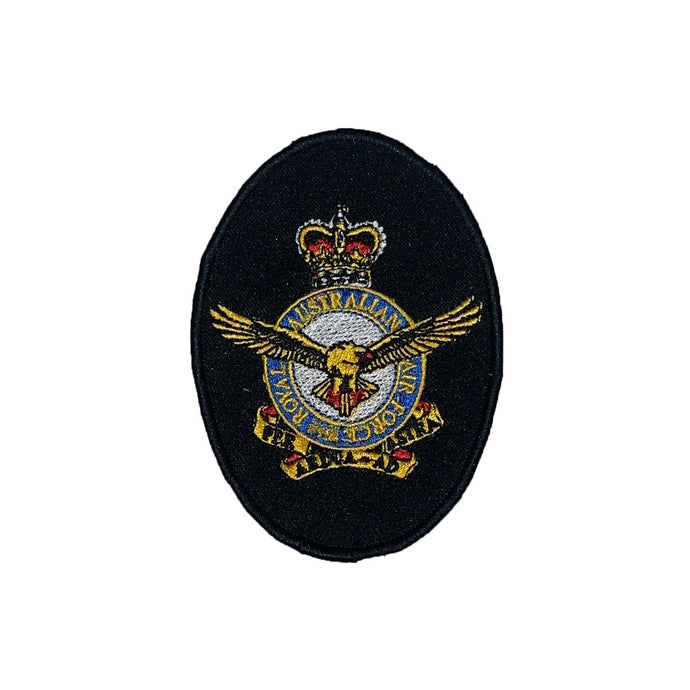 RAAF Crest Patch Royal Australian Air Force Oval - Navy Style