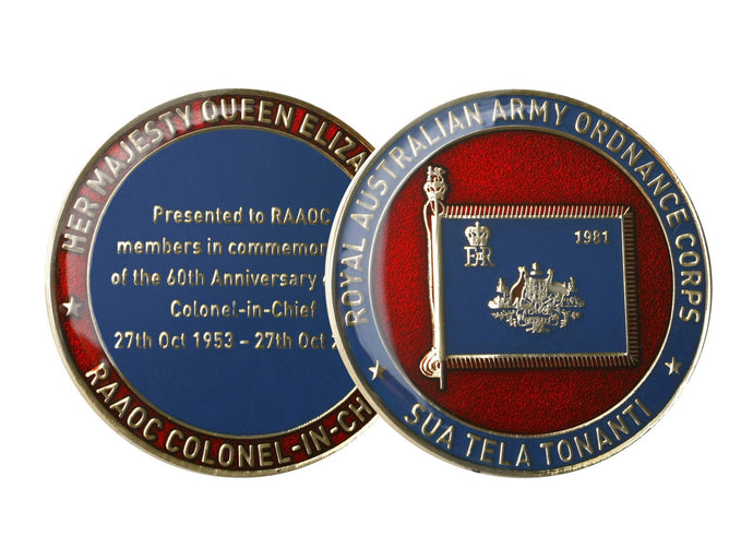 Royal Australian Ordnance Corps 60th Anniversary Medallion in Box - Cadetshop