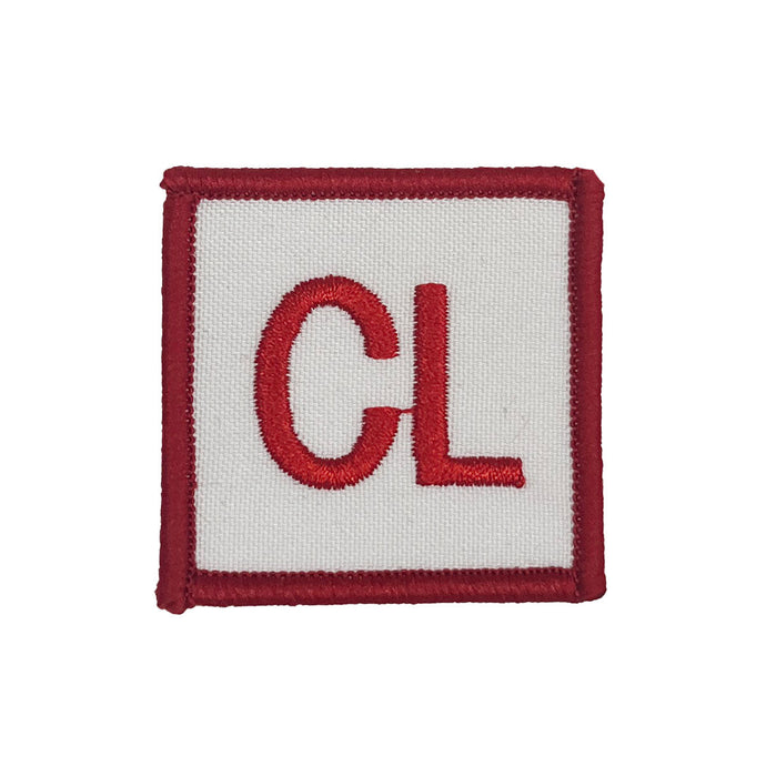 Fire Service Patch Red on White Crew Leader - Cadetshop