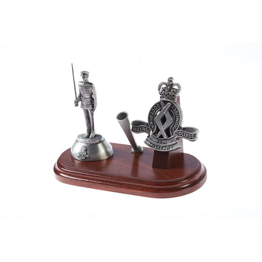 Desk Set Pewter Royal Military College Duntroon RMC Desk Set