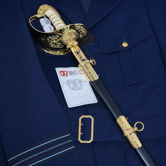Air Force Sword Air Rank and Below Air Rank CIIIR Cypher Stainless Steel WKC