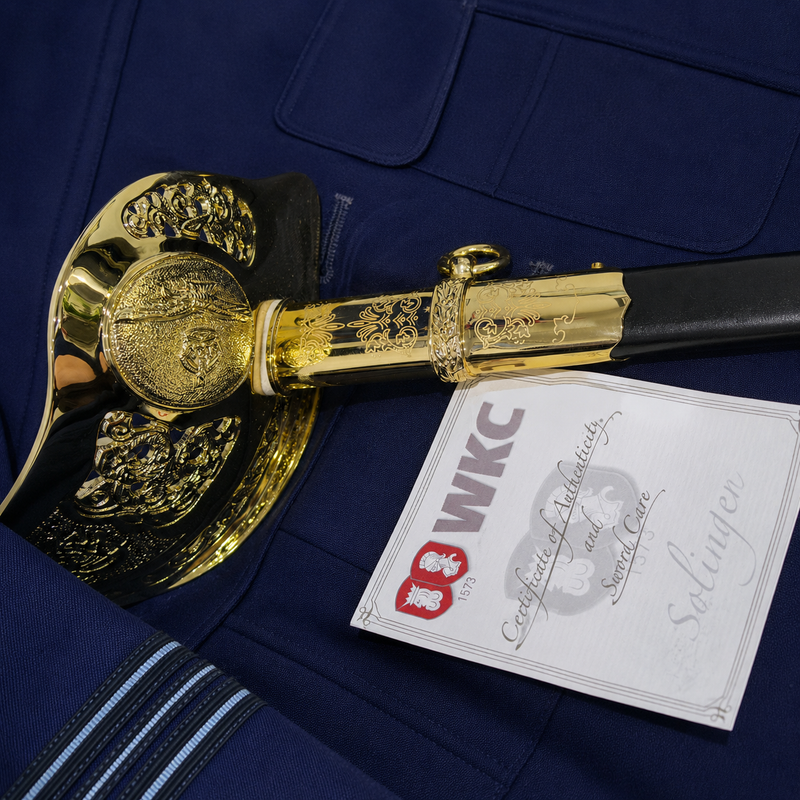 Load image into Gallery viewer, Air Force Sword Air Rank and Below Air Rank CIIIR Cypher Stainless Steel WKC
