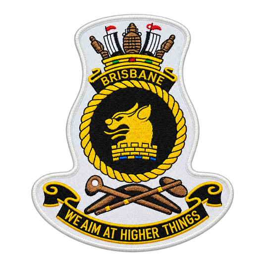 HMAS Brisbane Ships Crest Patch Navy - Cadetshop