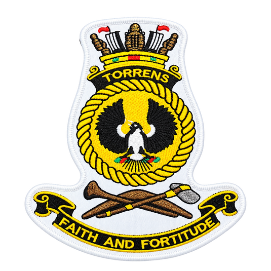 HMAS Torrens Ships Crest Patch Navy