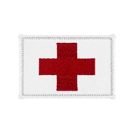 Medic Patch Military Combat Medic Insignia with Velcro on White