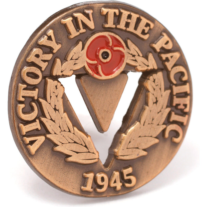 Pacific Victory V Cut out Lapel Pin - Cadetshop