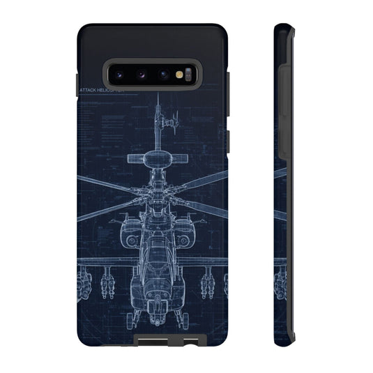 Apache Blue Print Phone Case Army Collection Samsung - Cadetshop
