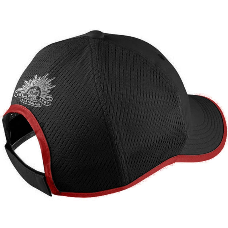 Load image into Gallery viewer, Army Sports Cap Black/Red - Cadetshop
