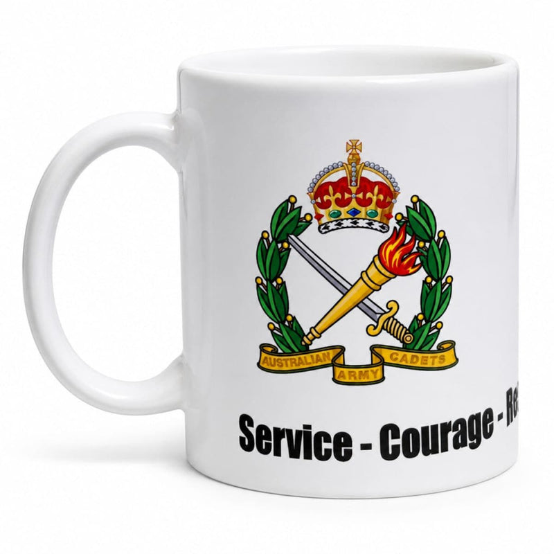 Load image into Gallery viewer, Coffee Mug Australian Army Cadets Values

