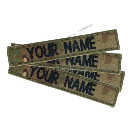 Custom Embroidered Personalised Name Tag Multicam - Cadetshop
