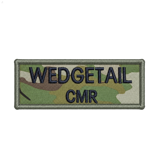 Custom Embroidered Police First Responder ILAV Style Name Tag 80 x 30 mm 2 Line