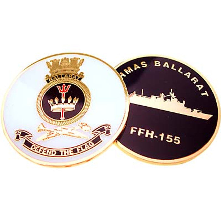 Load image into Gallery viewer, HMAS Ballarat Medallion Coin - Cadetshop
