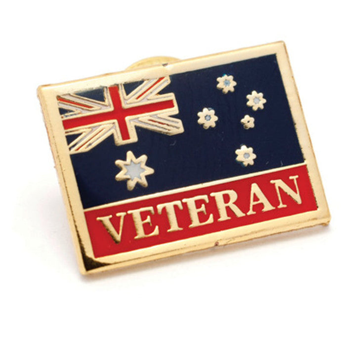 Army Veteran Flag Badge Lapel Pin - Cadetshop