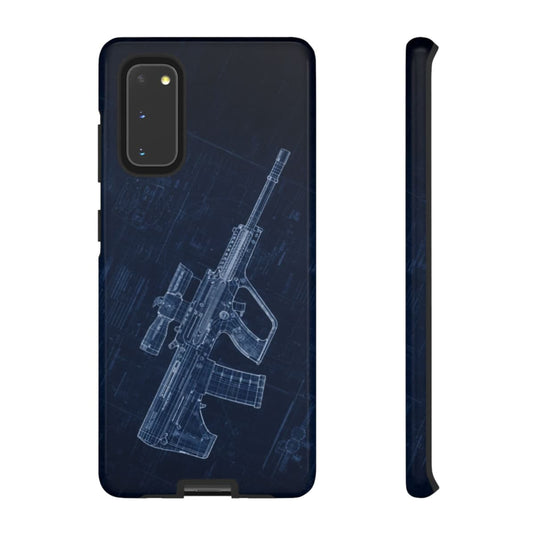 EF88 Blue Print Phone Case Army Collection Samsung - Cadetshop