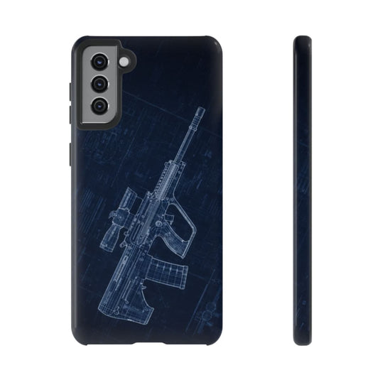 EF88 Blue Print Phone Case Army Collection Samsung - Cadetshop