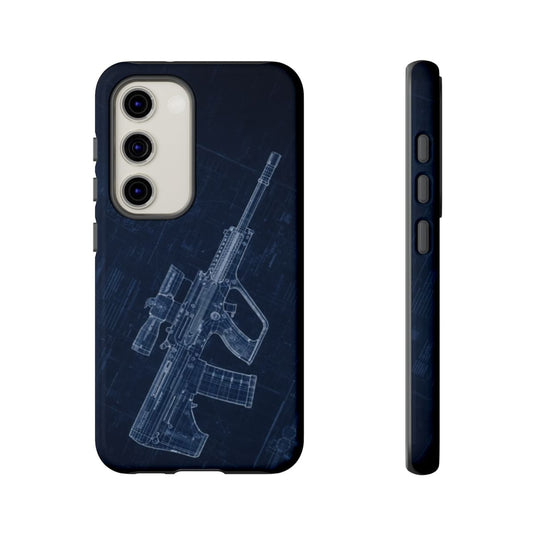 EF88 Blue Print Phone Case Army Collection Samsung - Cadetshop