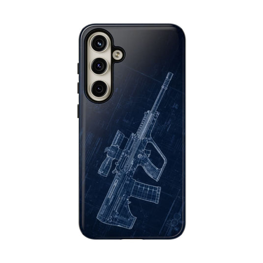EF88 Blue Print Phone Case Army Collection Samsung - Cadetshop