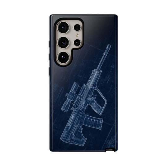 EF88 Blue Print Phone Case Army Collection Samsung - Cadetshop