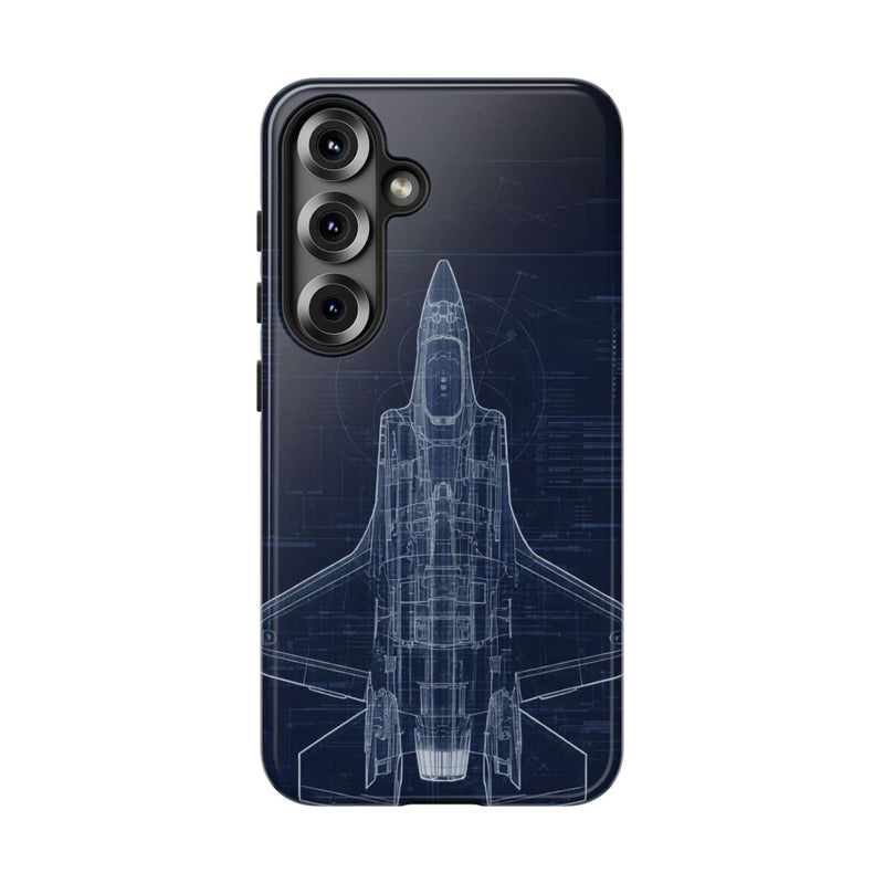 Load image into Gallery viewer, F-35 Blue Print Phone Case Air Force Collection Samsung - Cadetshop

