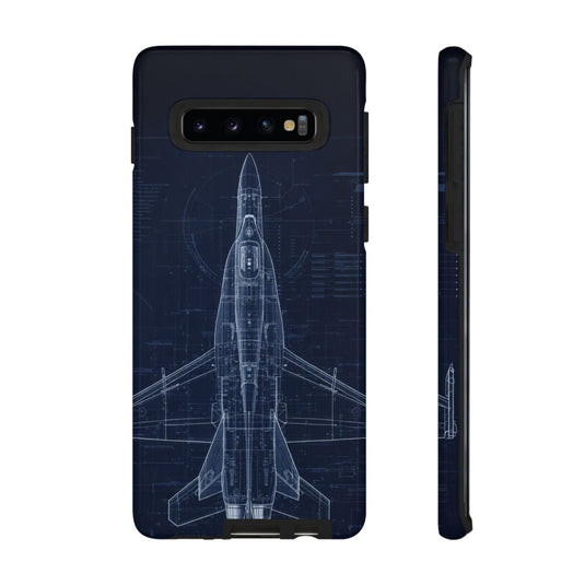 F/A-18 Blueprint Phone Case Air Force Collection Samsung - Cadetshop